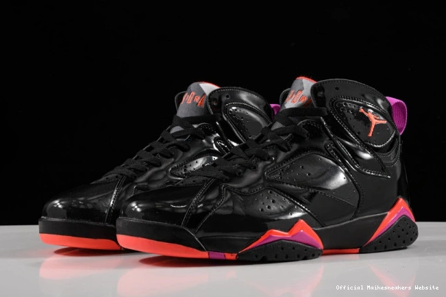Official Maikesneakers Retro Jordan 7 Air 313358-006 Patent Black 0717